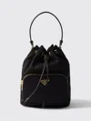Prada Borsa A Secchiello Re-edition 1978 In Re-nylon Nero Donna In Black