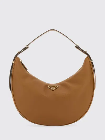 Prada Brown Arqu Hobo Bag