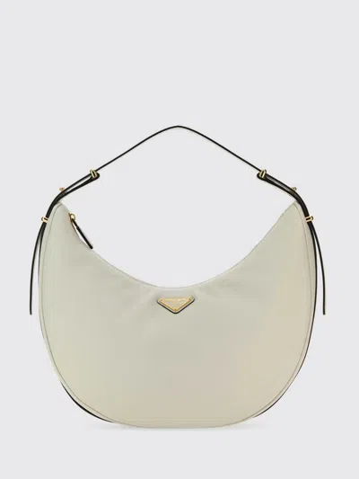 PRADA PRADA ARQUÈ LEATHER HOBO BAG
