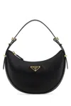 Prada Curved Shape Top Handle Gold-tone Hardware Handbag