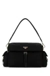 Prada Explore Large Re-nylon Shoulder With Flap Bags In Black