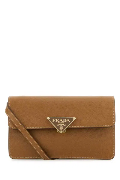 Prada Handbags. In Brown