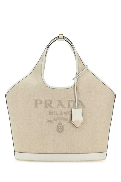 Prada Handbags In Beige O Tan