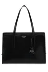 Prada Leather Re-edition 1995 Shoulder Bag In Black