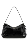 Prada Aimée Medium Shoulder Bag In Black
