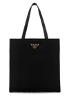 Prada Rectangular Shopping Bag Top Handles In Black