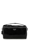 Prada Rectangular Handbag Top Handle In Black