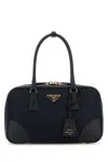 Prada Midnight Blue Canvas Medium Re-edition 1978 Handbag In Blue