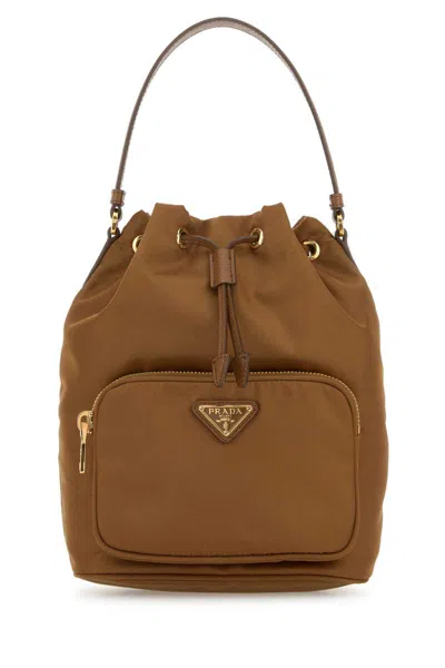 Prada Handbags. In Brown