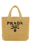 Prada Straw Handbag In Brown