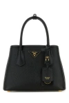 Prada Double Tote Bag In Black