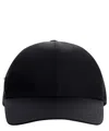 Prada Logo Baseball Hat In Black