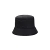 Prada Raffia Bucket Hat In Black
