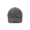 Prada Curved Brim Panelled Design Hat Accessory In Gray