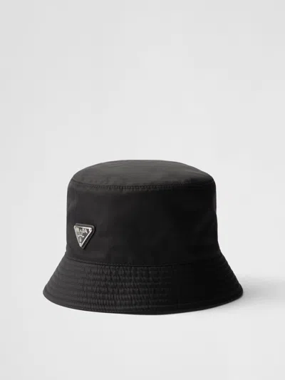 Prada Re-nylon Bucket Hat In Black