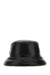 Prada Cappello Da Pescatore In Naplak Nero Donna In Black