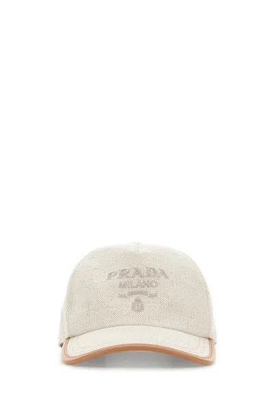Prada Hats And Headbands In Neutral