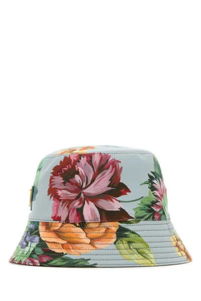 Prada Multicolor Printed Bucket Hat