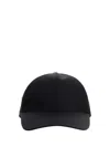 Prada Logo Baseball Hat In Black