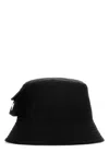 Prada Black Re-nylon Bucket Hat In Black