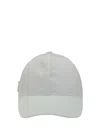 Prada Logoed Baseball Hat In White