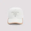 Prada Baseball Hat With Adjustable Strap And Contrast Trim