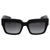 Prada Havana Cat Eye Sunglasses Spr28p In Black Resin In Black