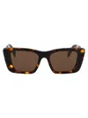 Prada Havana Honey Acetate Sunglasses In Brown
