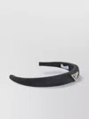 Prada Headband Crafted From Polyamide Fabric In Black
