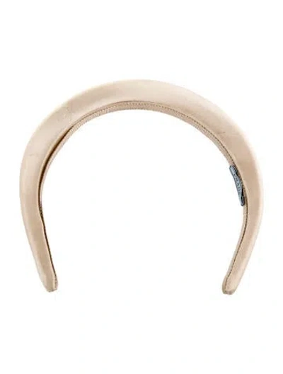 Pre-owned Prada Headband In Neutrals