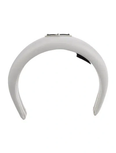 Pre-owned Prada Headband In White