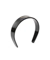 Prada Headband With Triangle Logo In Black