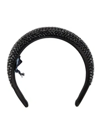 Pre-owned Prada Headband W/tags In Black