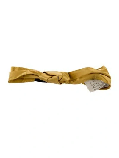Pre-owned Prada Headband In Yellow