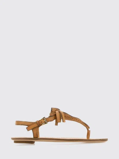 Prada Heeled Sandal Woman In Brown