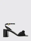 Prada Black Leather Sandals In Multi