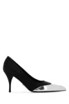 Prada Black Pointed Toe Pumps In Black
