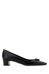 Prada Saffiano Leather Pumps Women In Black