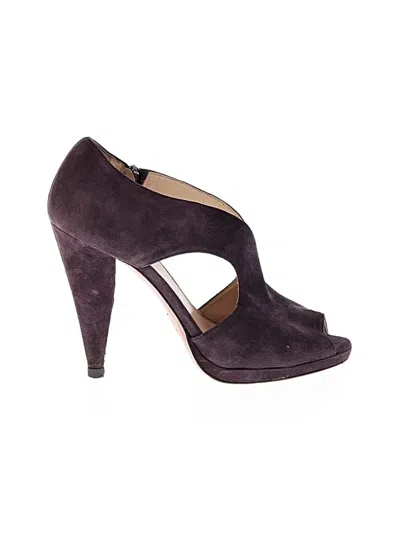 Pre-owned Prada Heels In Purple