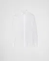 Prada Cotton Long-sleeve Shirt - Men's - Cotton In White