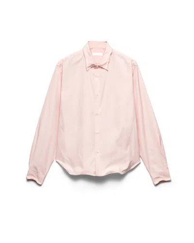Prada Cotton Shirt In Pink