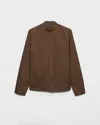 Prada Brown Regular Solid Shirt In Brown