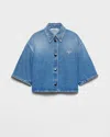 Prada Denim Shirt In Blue