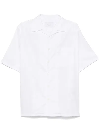Prada Poplin Shirt In White