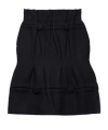 Prada High-waisted Fitted Skirt With Flared Silhouette In Black