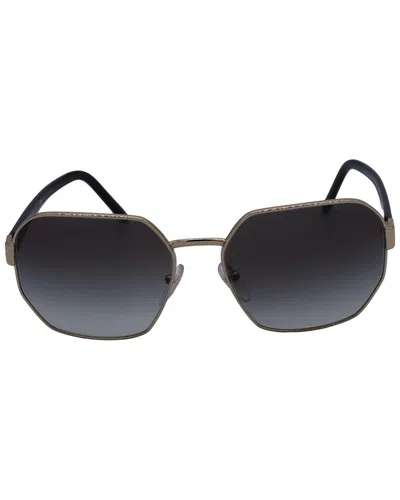 Prada Hexagonal Sunglasses (authentic Pre-loved) In Metallic