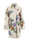 Prada Women Printed Cotton Overcoat