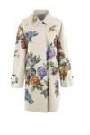 Prada Women Printed Cotton Overcoat