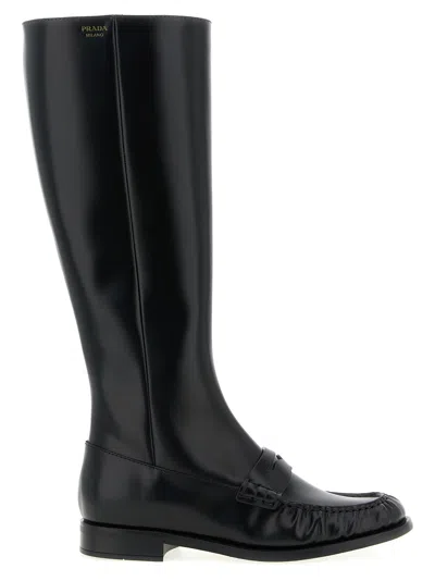 Prada High Boots In Black