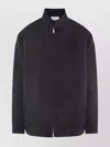 Prada High Collar Elasticated Hem Jacket In Black